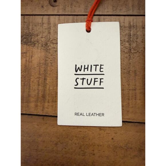 White Stuff Crossbody Bag Womens Mini Dark Purple Mini Fern Pebbled Leather - Picture 8 of 14